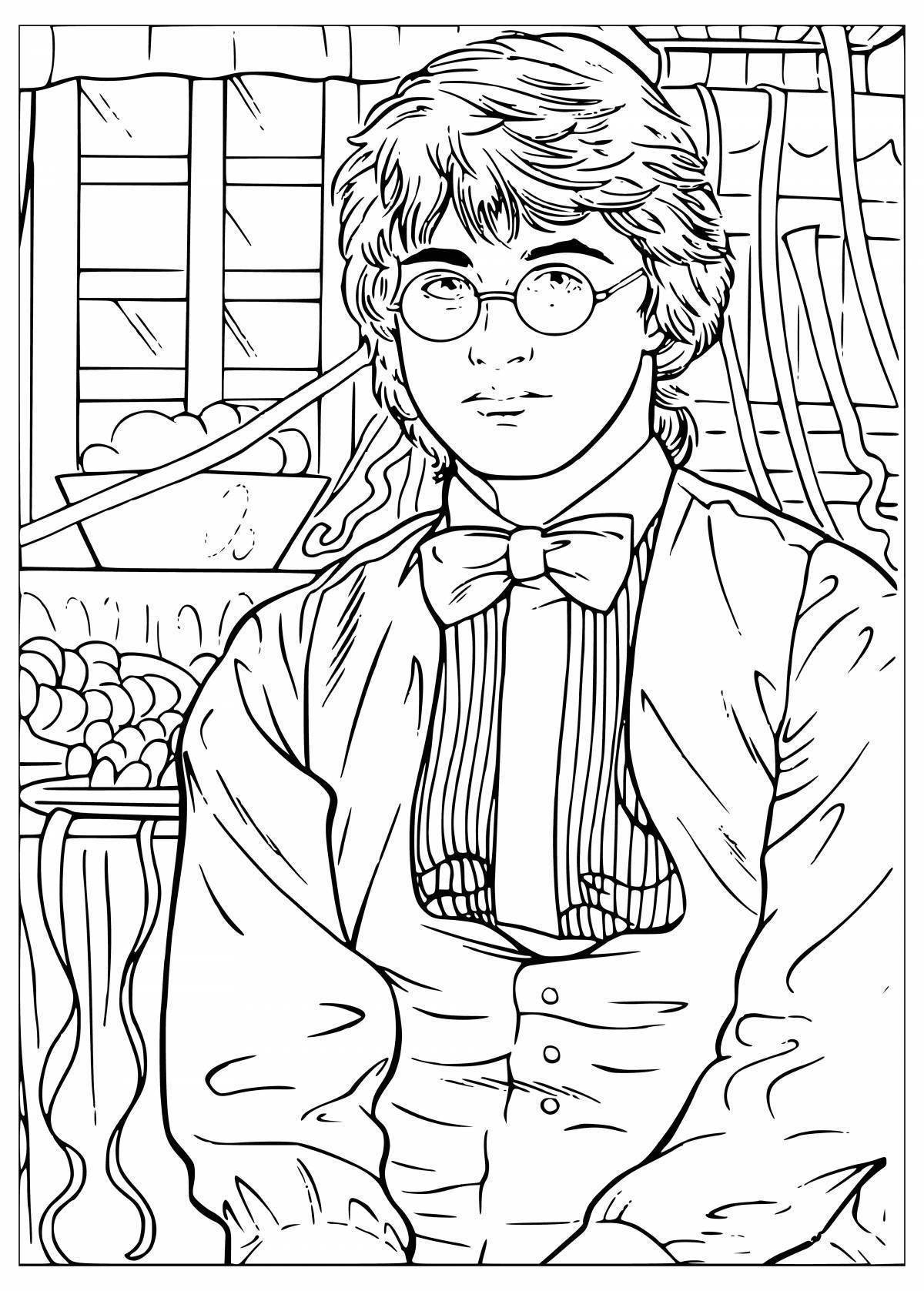 Harry potter glowing antistress coloring book