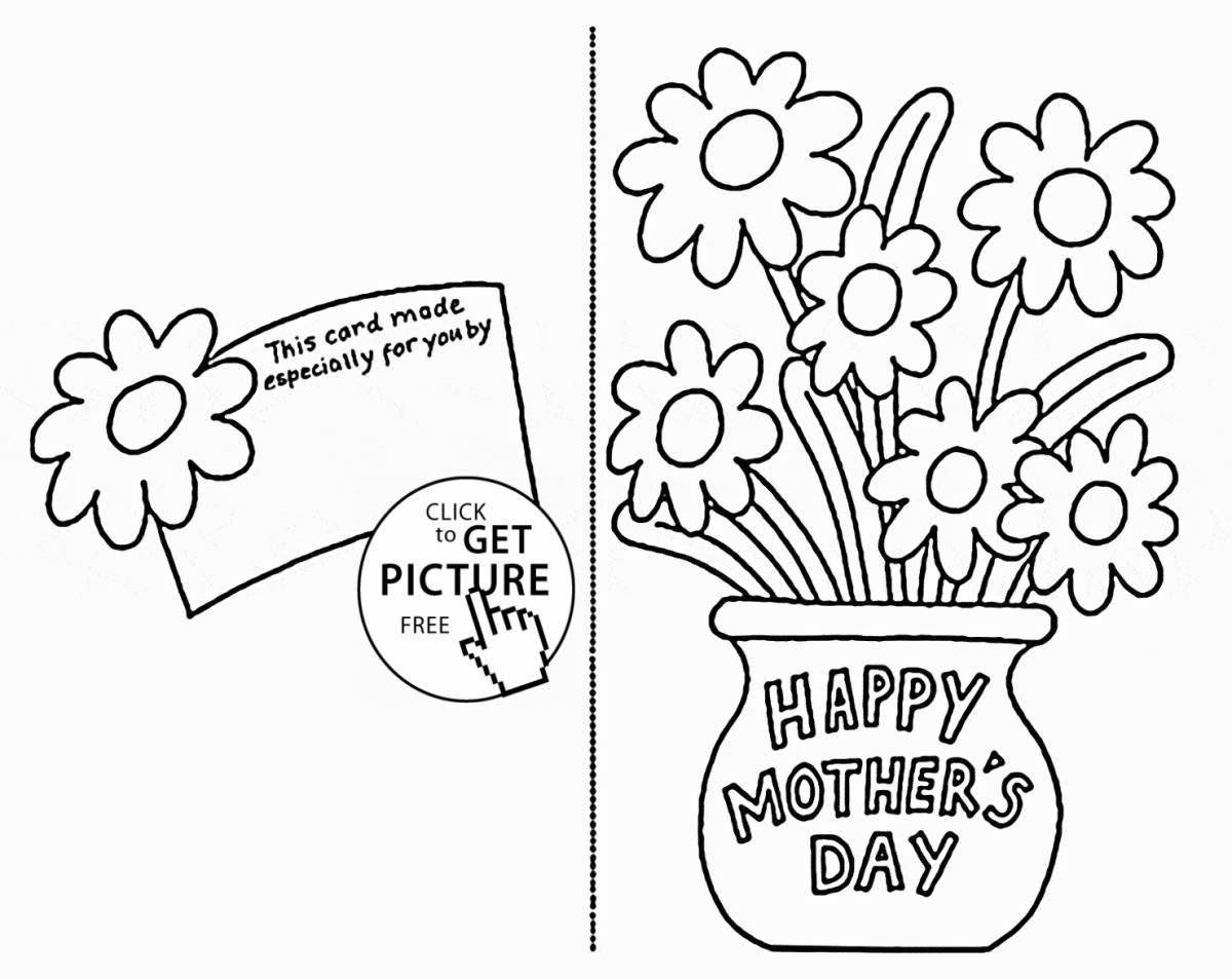 Glowing card for mom
