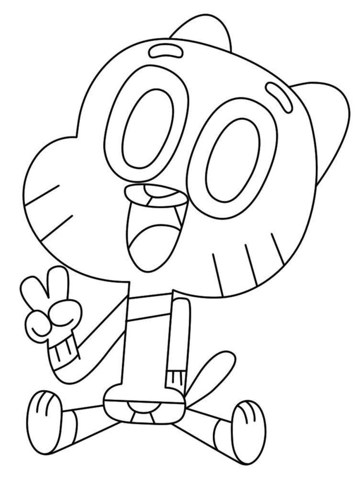 The Amazing World of Gumball fun coloring book