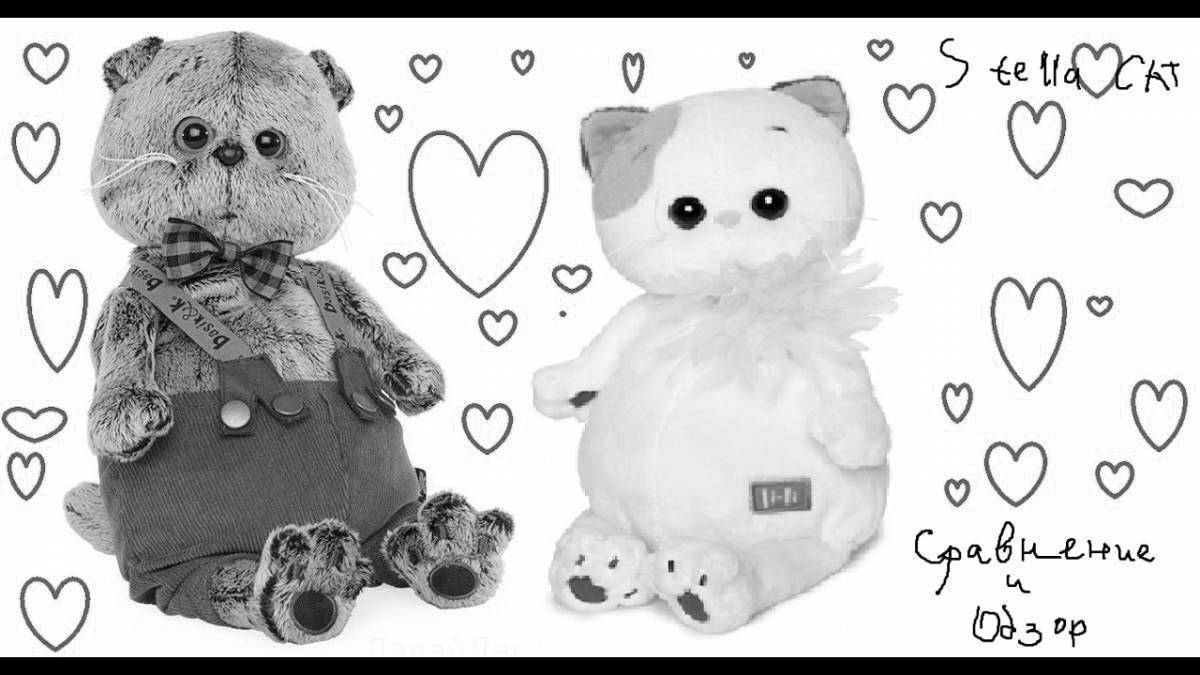 Luminous lily and perch coloring page