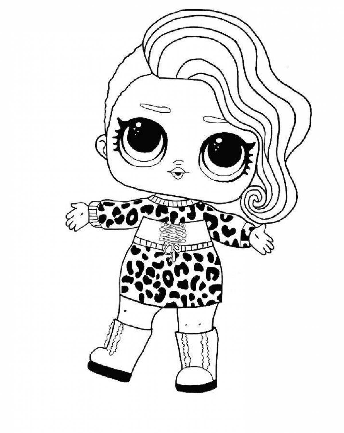 Amazing lol doll coloring page