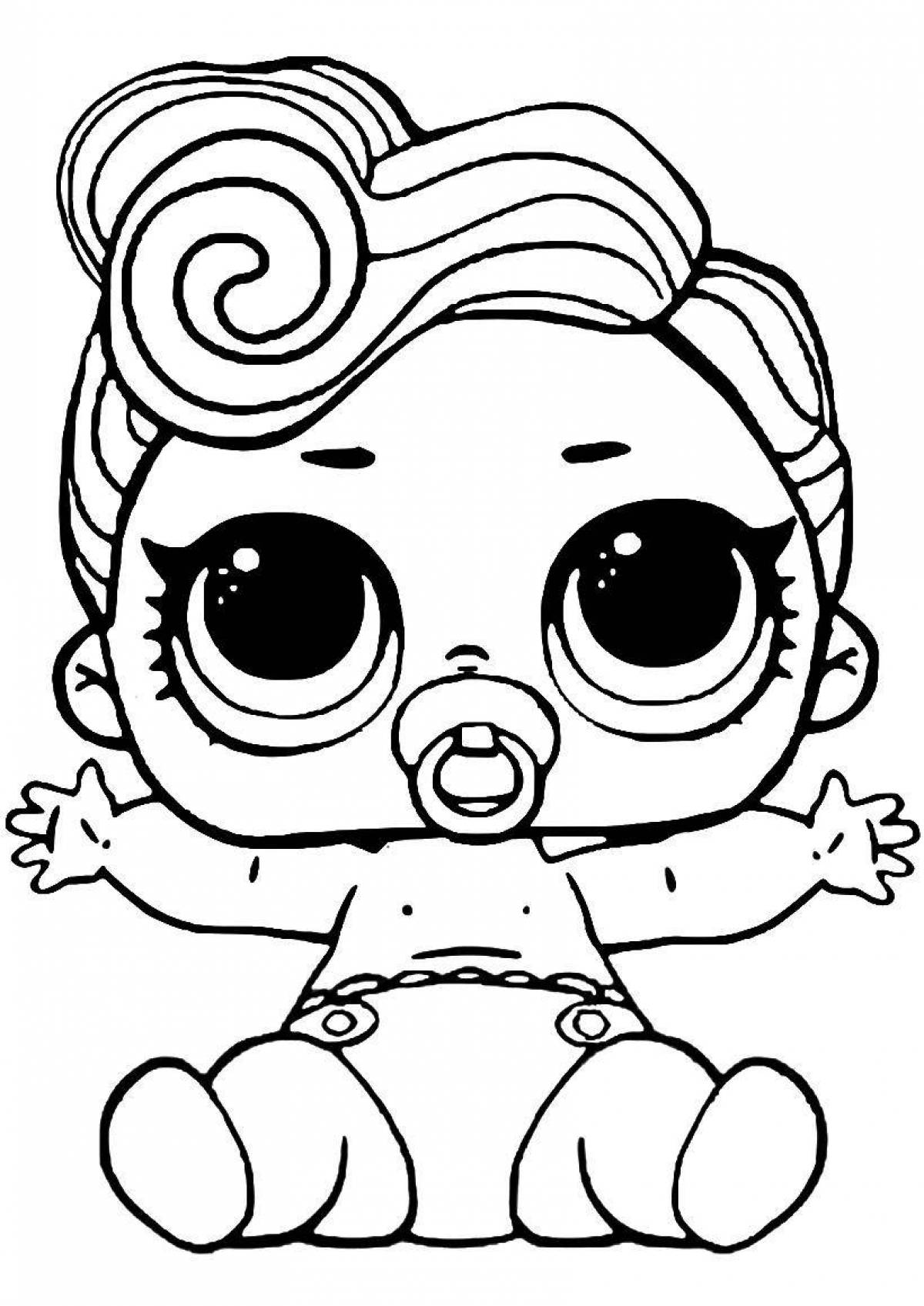 Coloring book lol doll