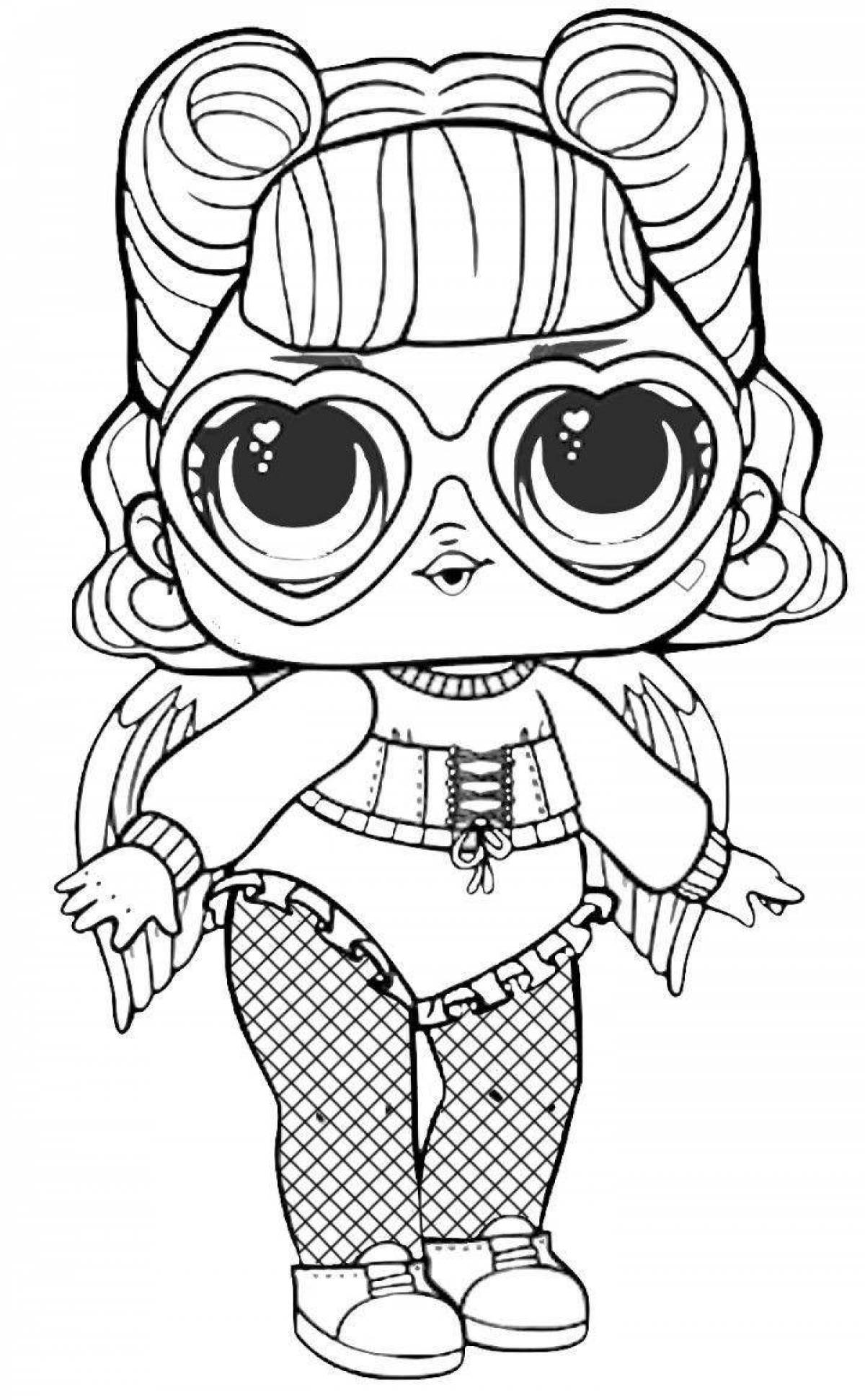 Fascinating coloring book for lol dolls