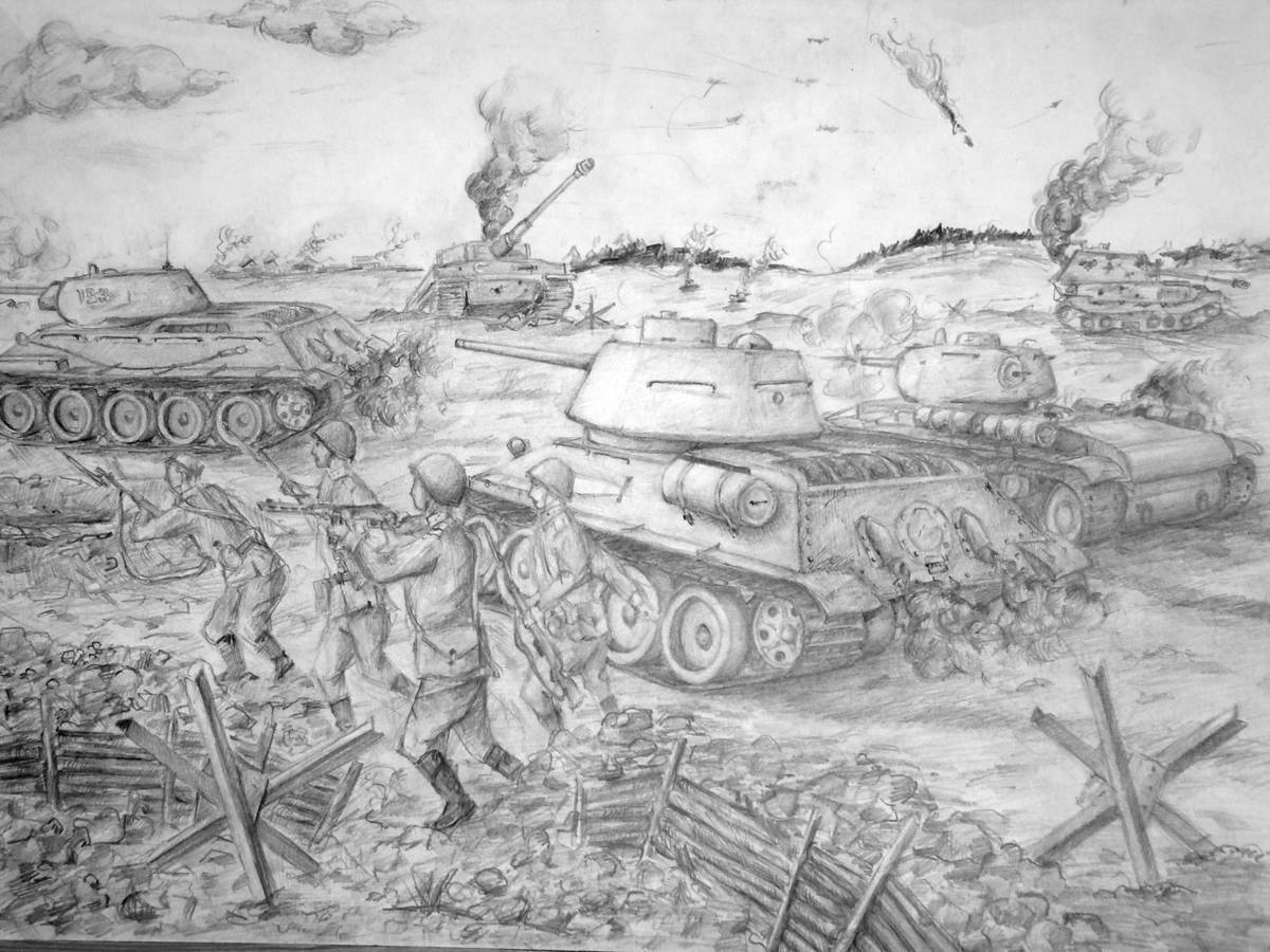 Coloring book monumental battle of Stalingrad February 2