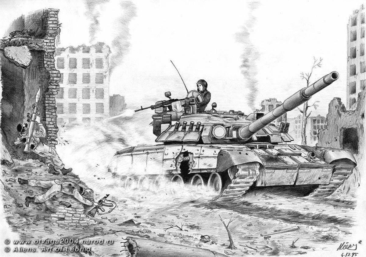 Coloring page the grandiose battle of Stalingrad on February 2