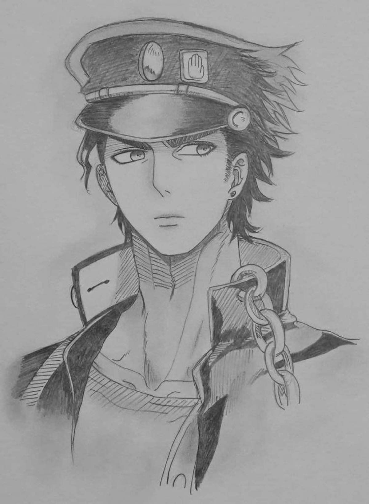 Coloring book shining jotaro