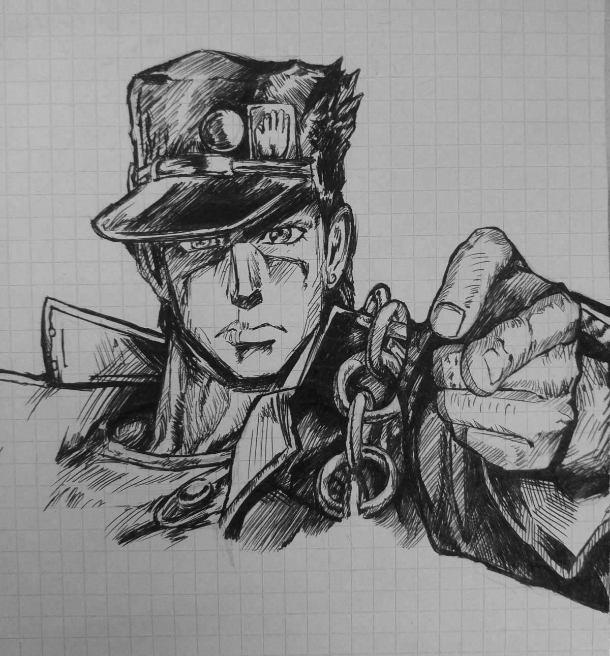 Jotaro Glowing Coloring Page