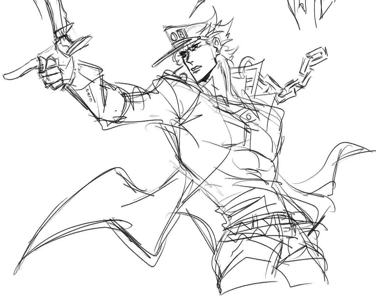 Jotaro's fun coloring book