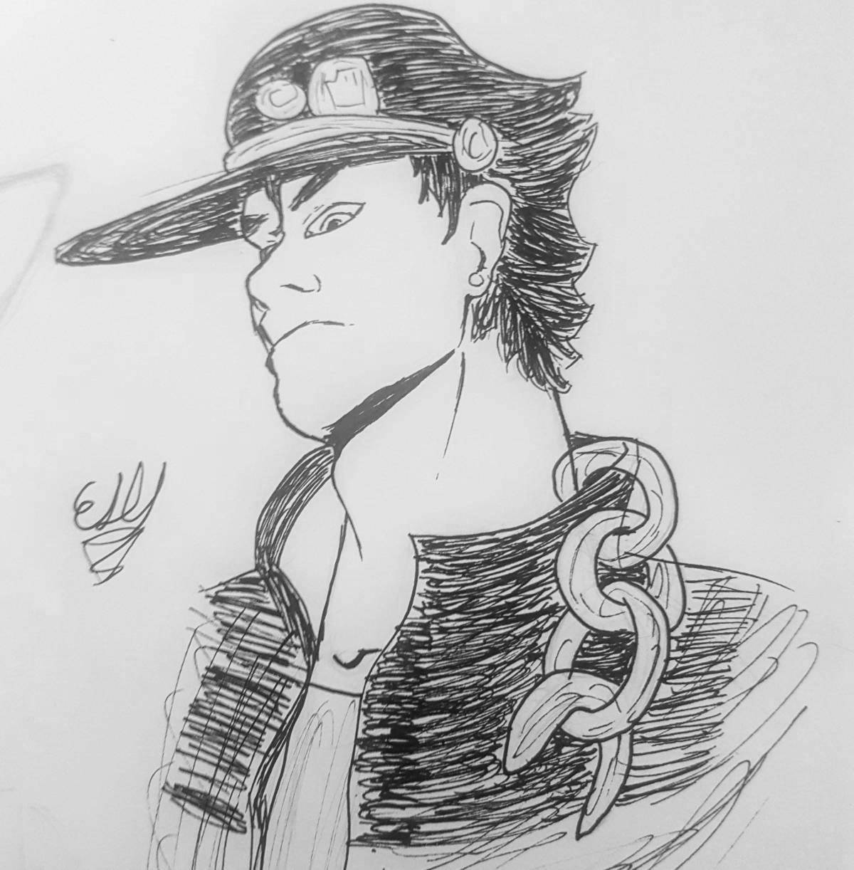 Jotaro's intriguing coloring book