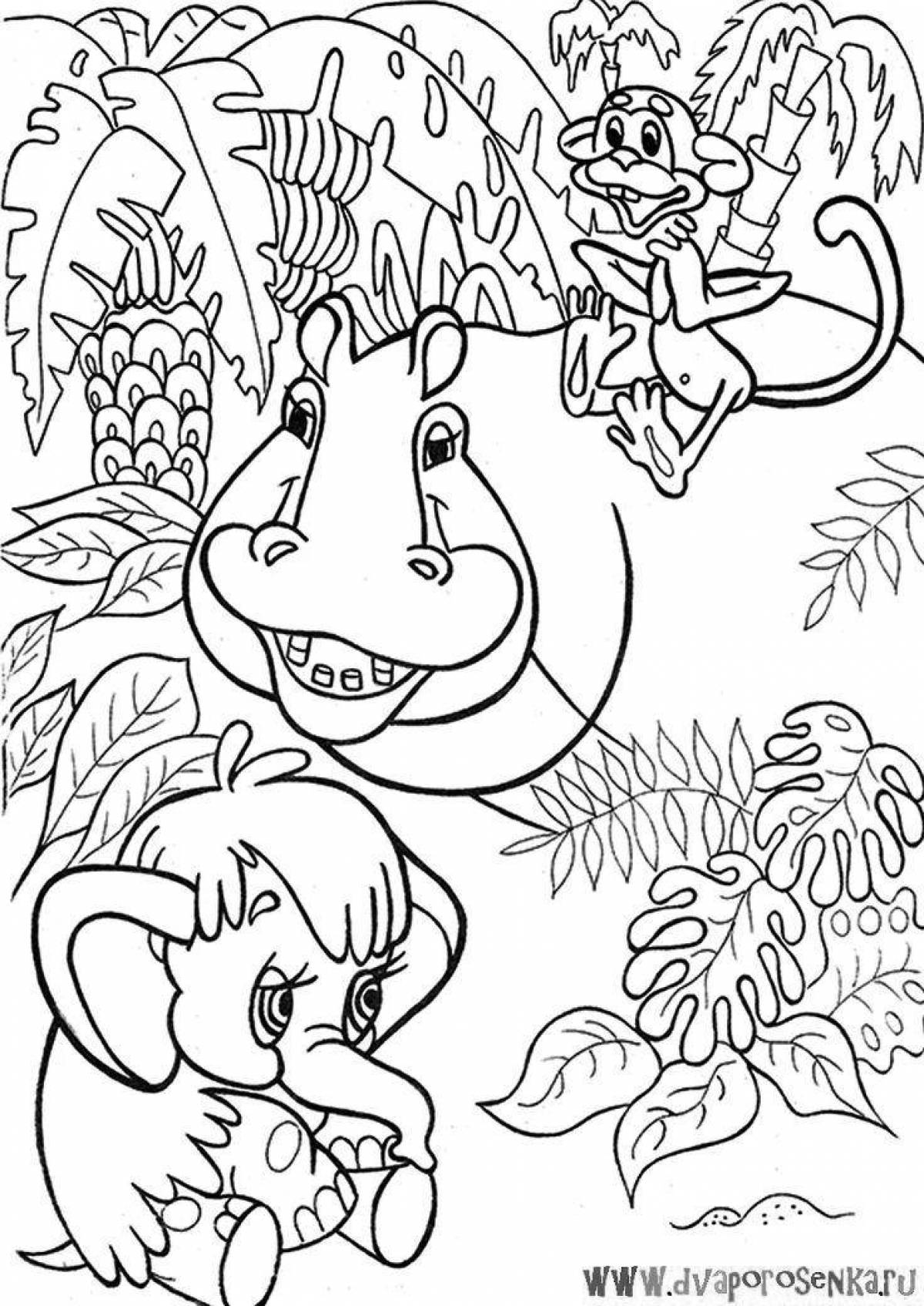 Coloring page wonderful mammoth