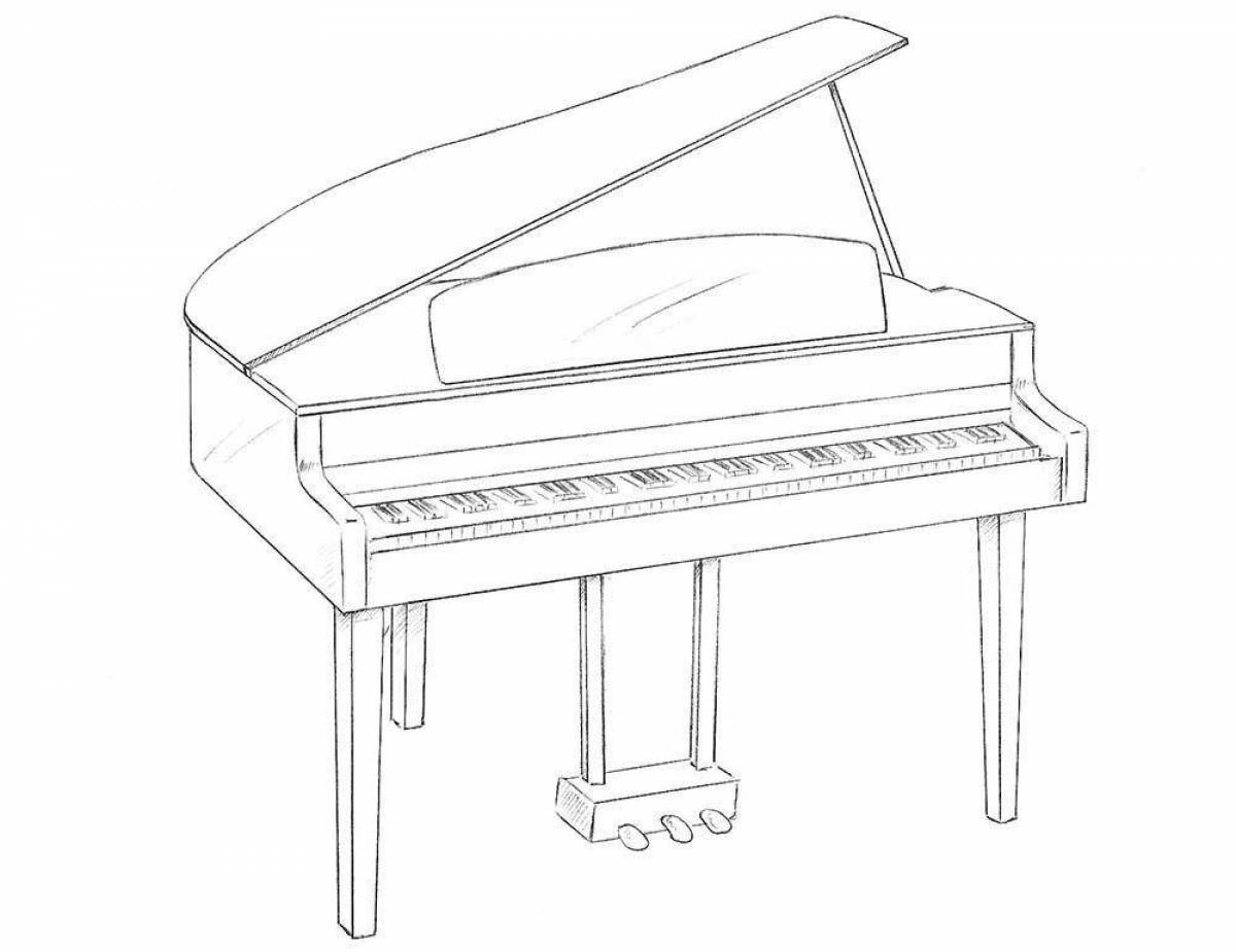 Раскраска джаззи фортепиано