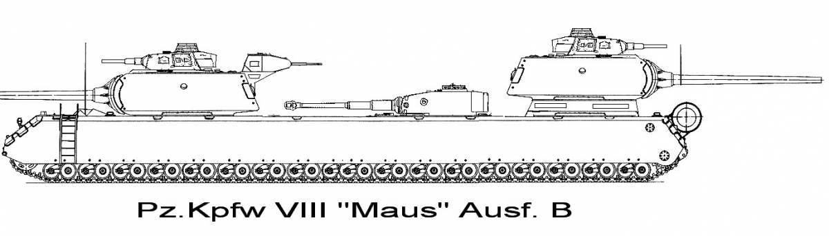 Amazing ratte tank coloring page