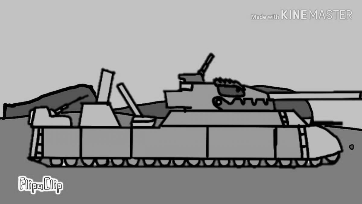 Grand ratte tank coloring page