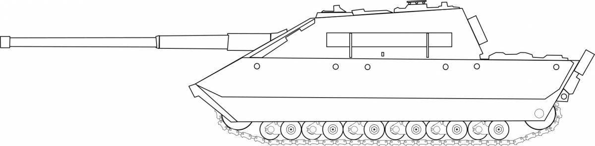 Great ratte tank coloring page