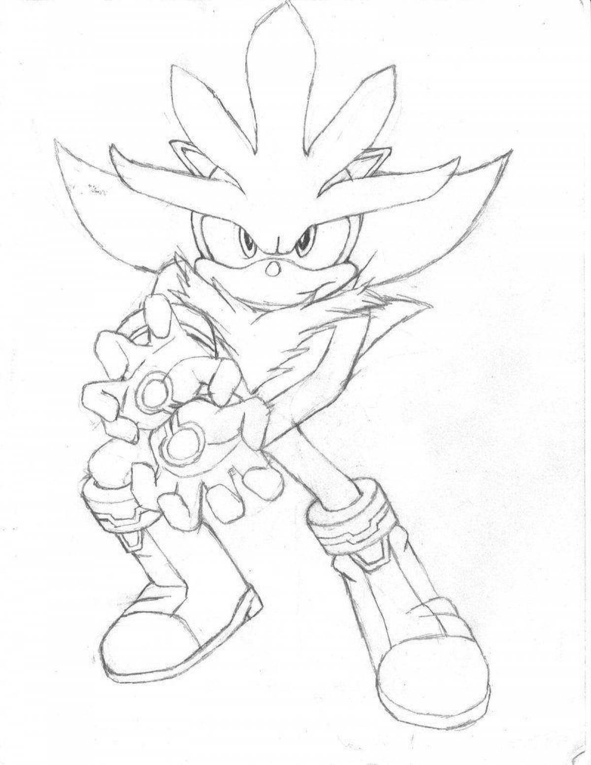 Colorful sonic silver coloring