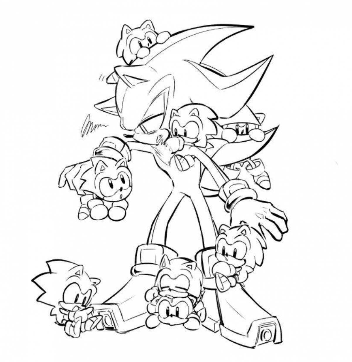 Sonic silver awesome coloring book