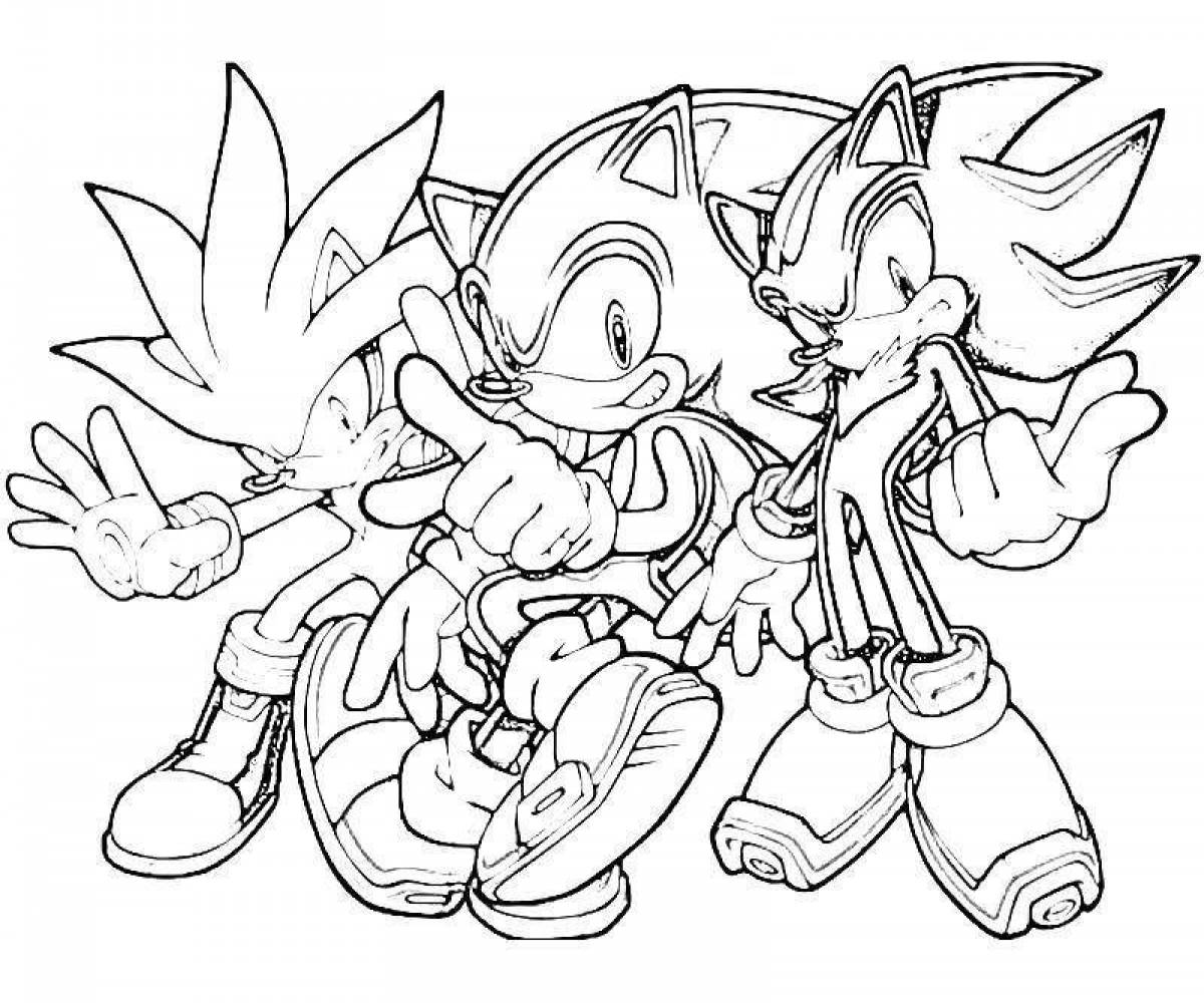 Sonic silver elegant coloring