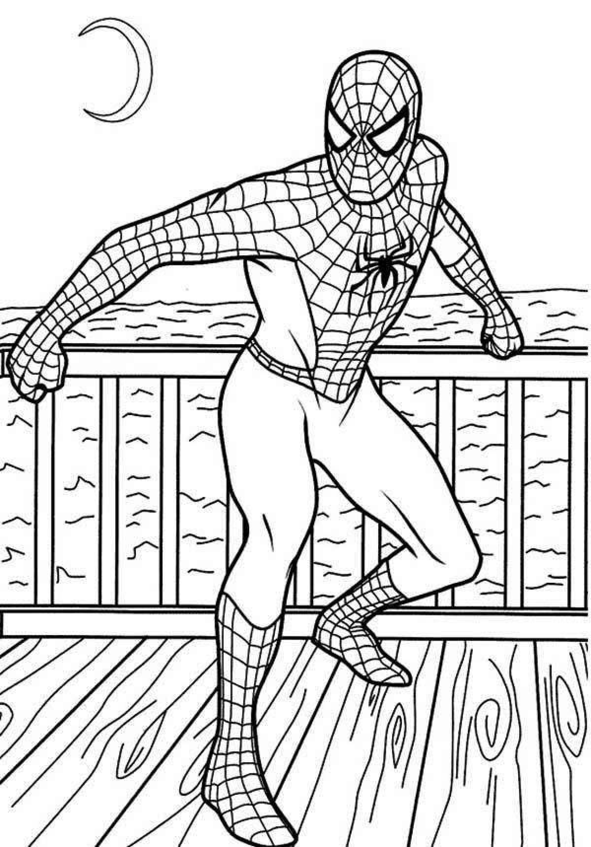 Exquisite spider-man coloring book