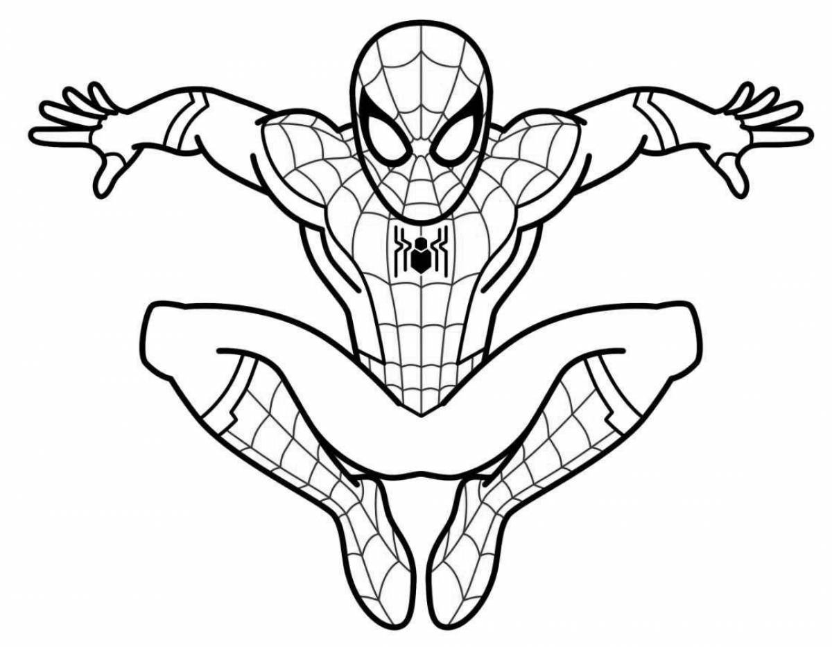 Spider-man blossom coloring page