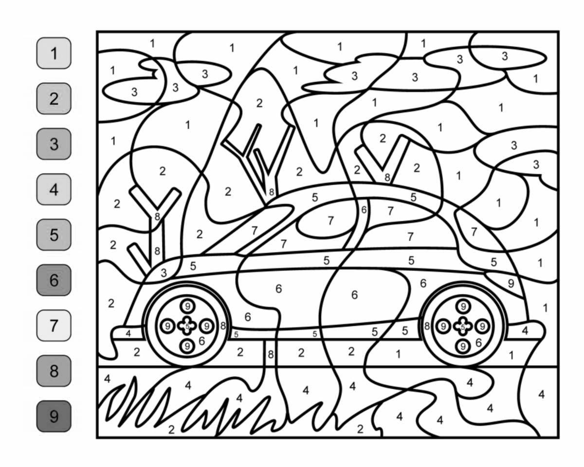 Smart interactive coloring book for 6-7 year olds