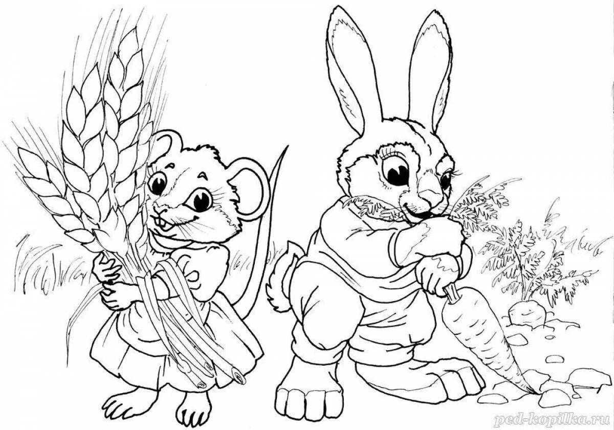 Funny tails coloring book