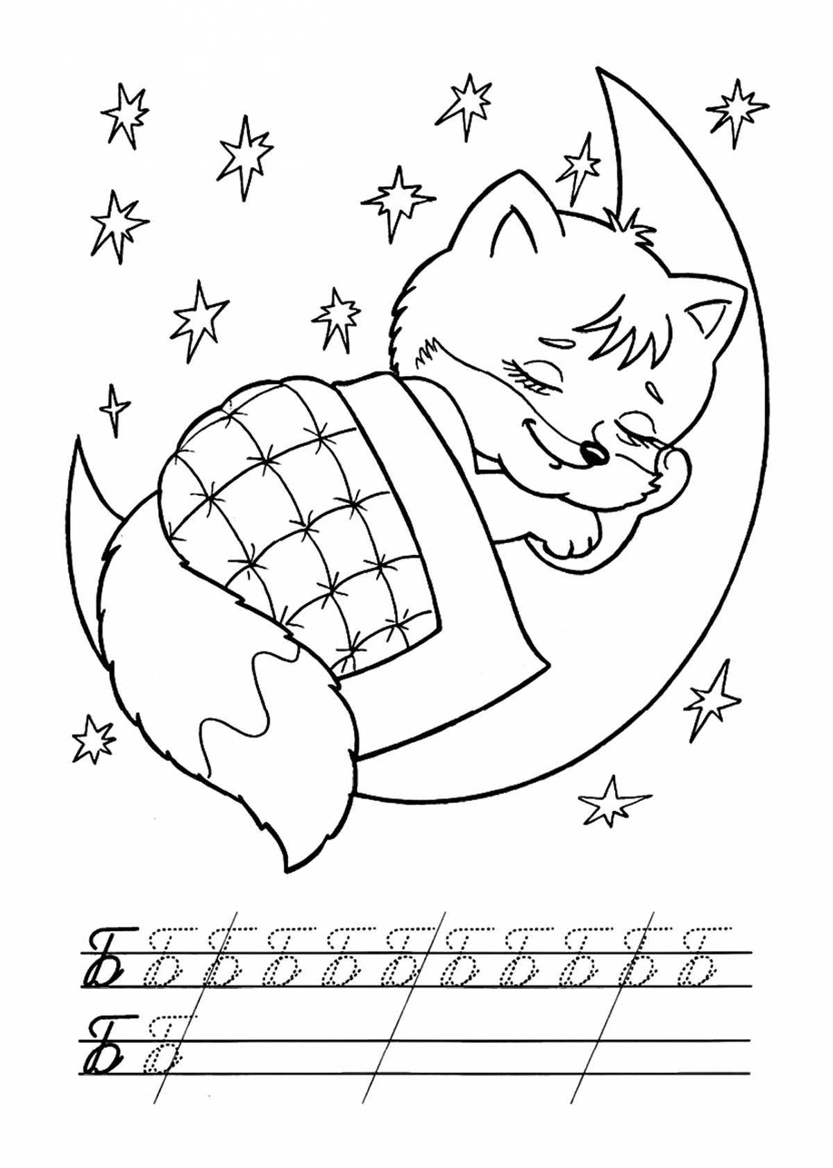 Adorable tails coloring page