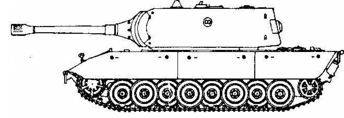 Great mouse tank coloring page