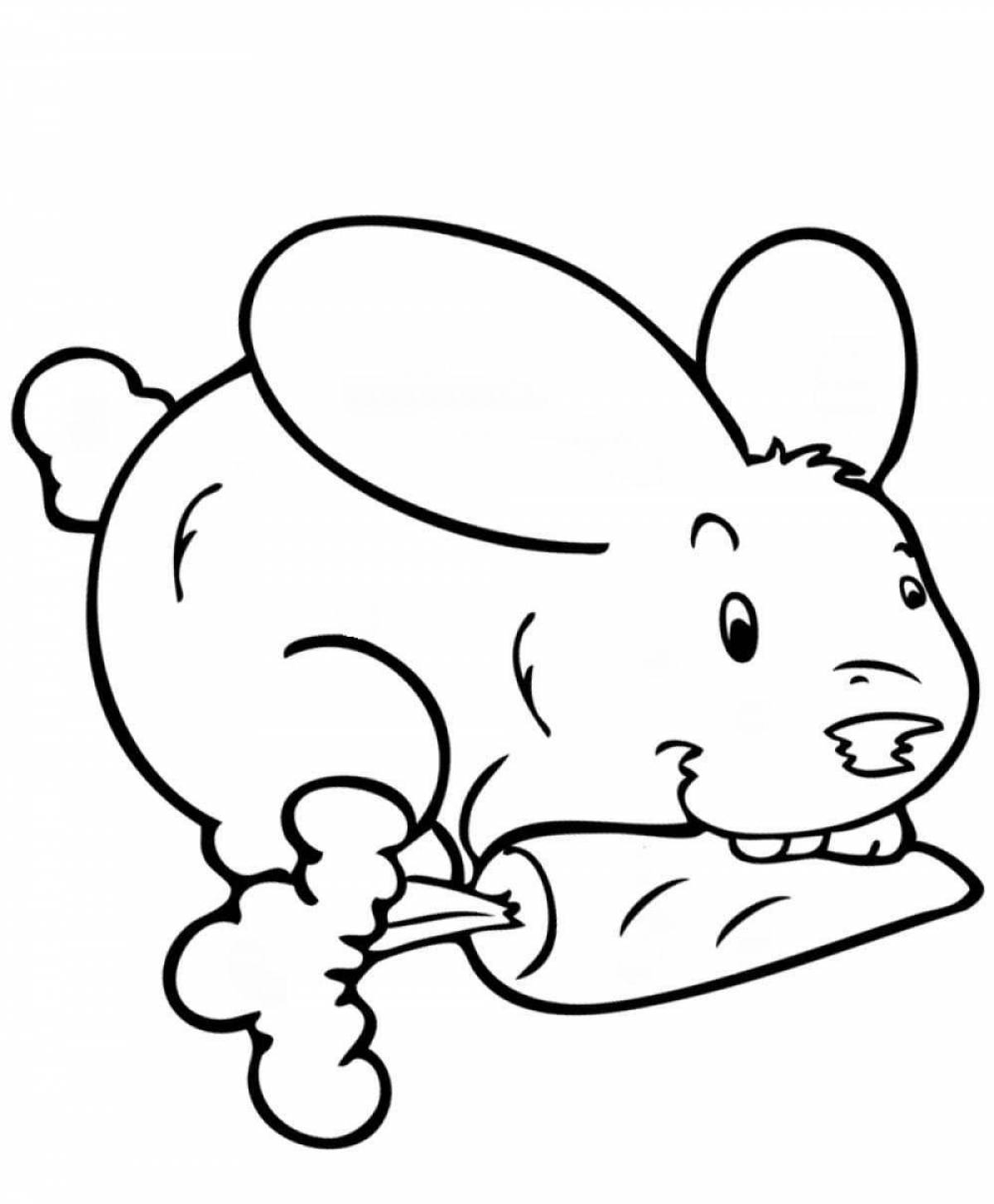 Coloring page holiday rabbit with carrots
