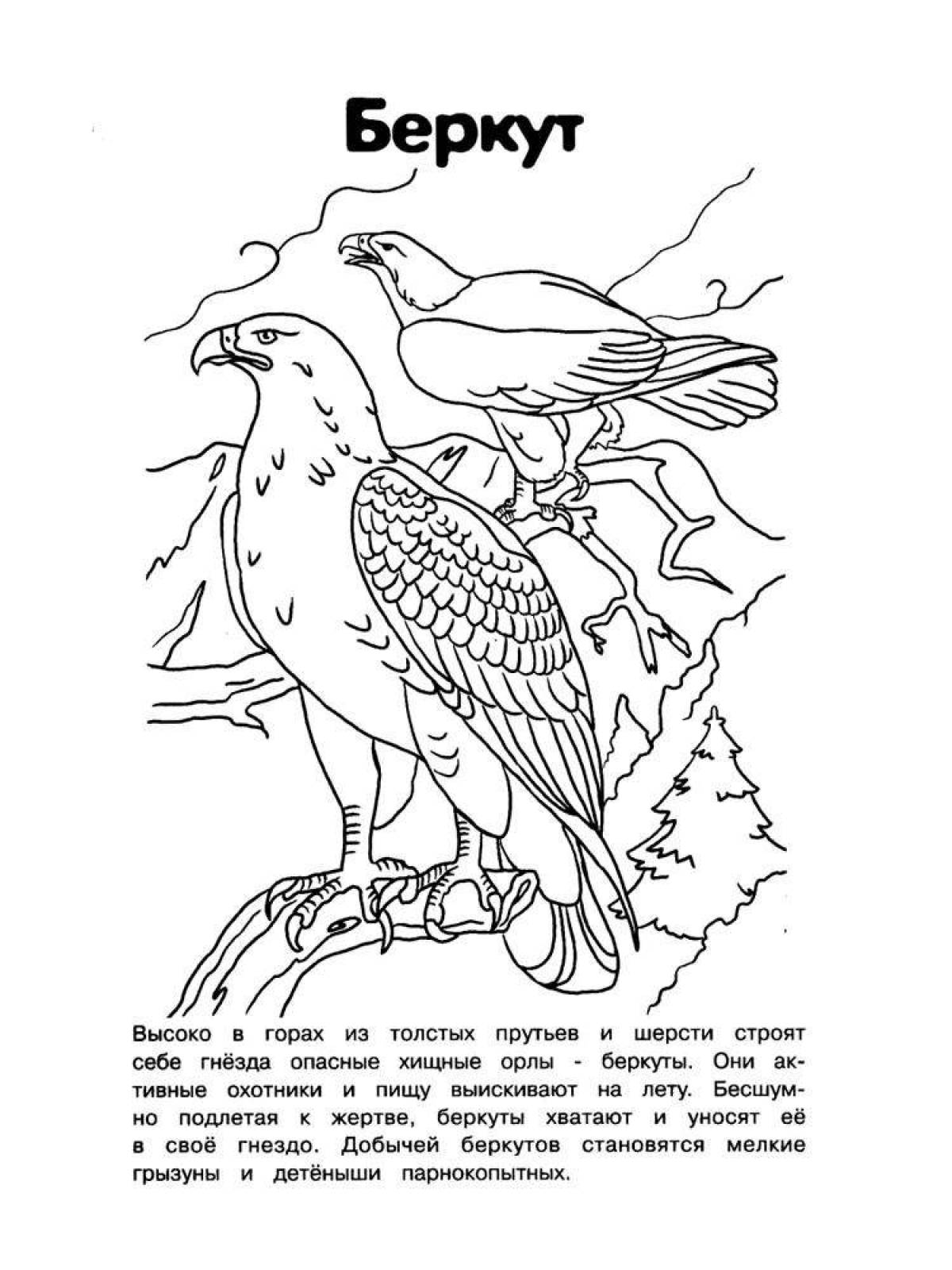 Adorable Red Book Animals Coloring Page