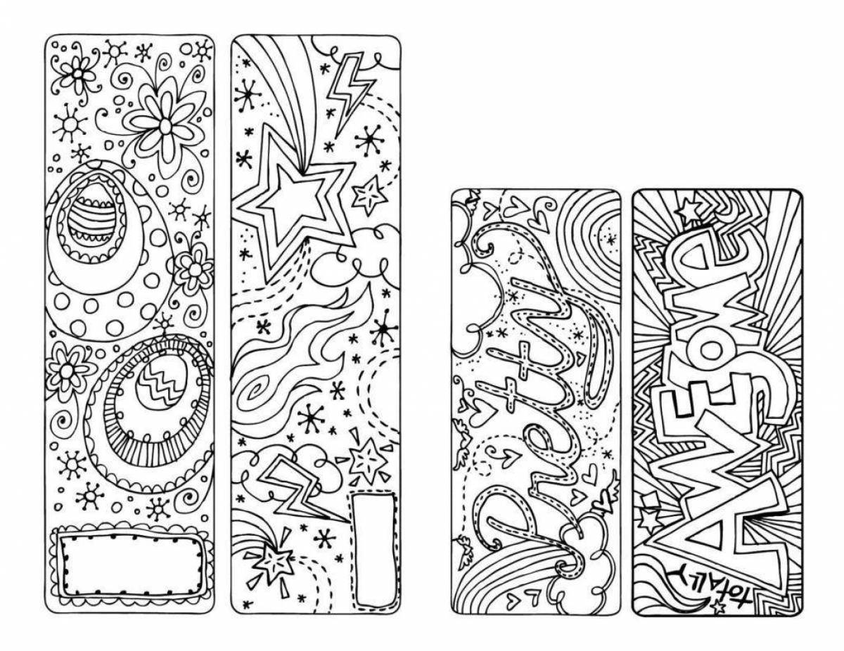 Playful tab coloring page