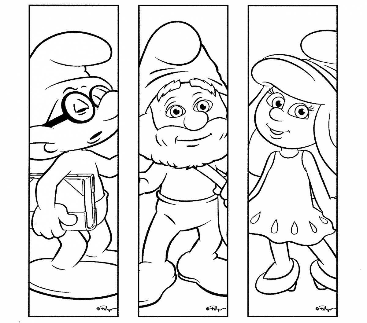Innovative tab coloring page