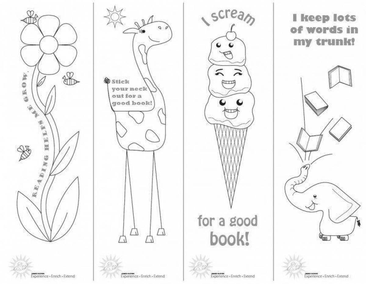 Color coloring page tab