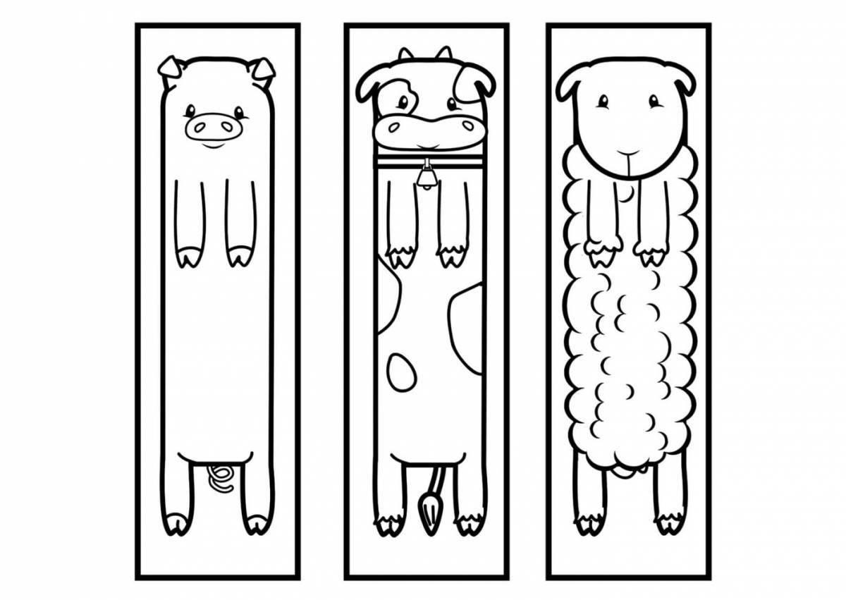 Цветная светящаяся вкладка раскраска