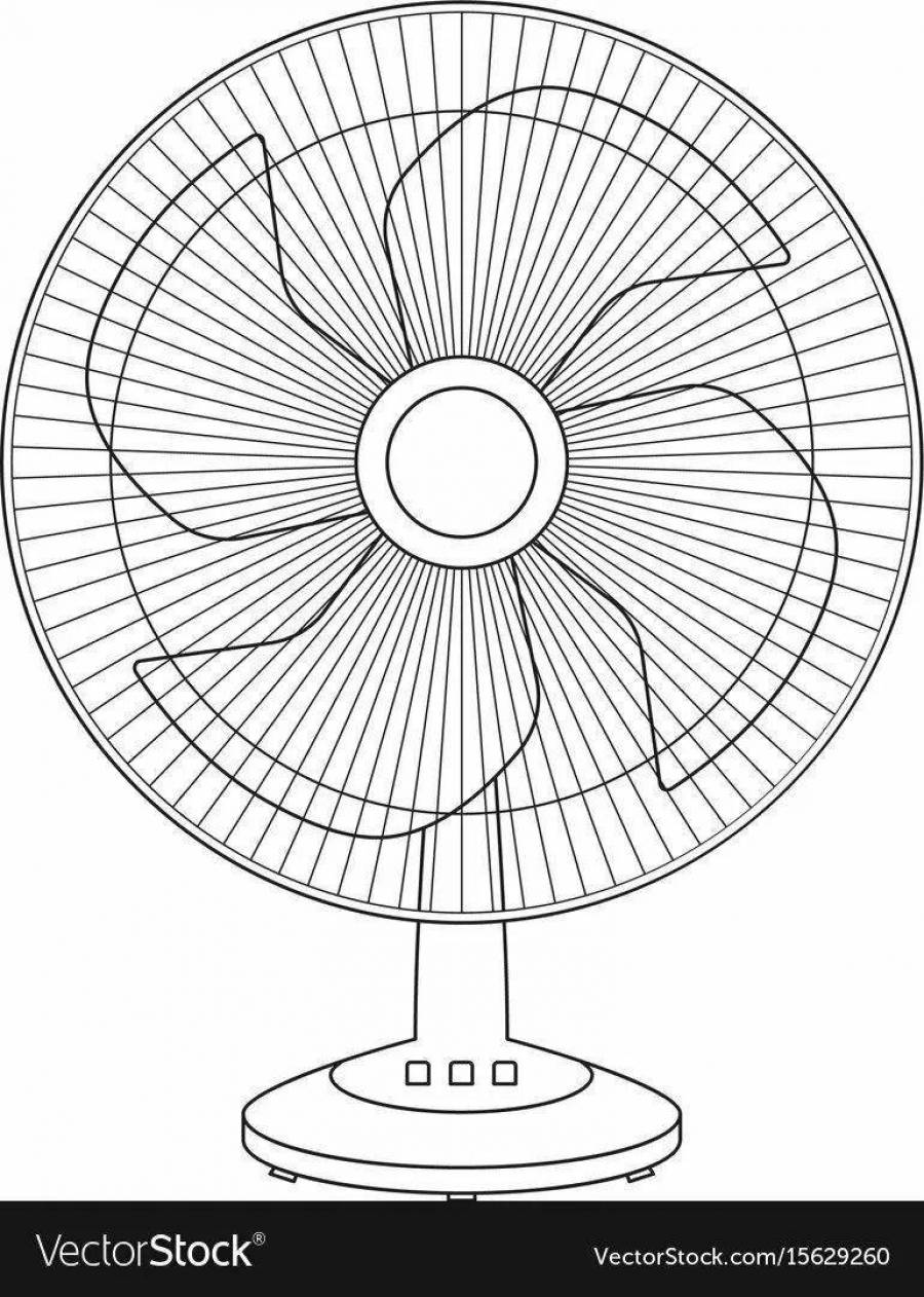 Как нарисовать вентилятор