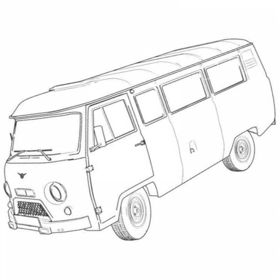 Раскраски Уаз буханка (29 шт.) - скачать или распечатать бесплатно #4823
