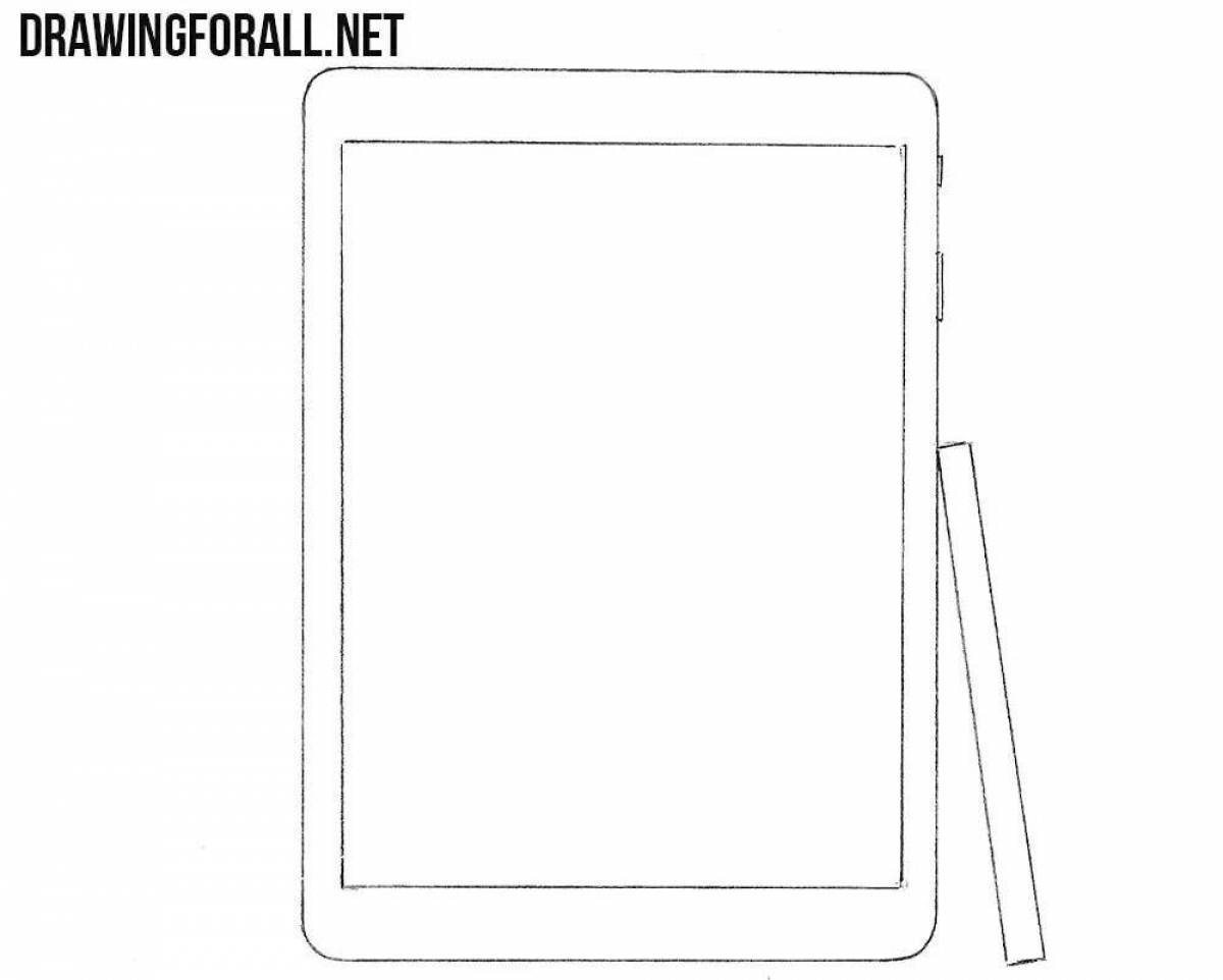 Раскраски Айпад (25 шт.) - скачать или распечатать бесплатно #4858