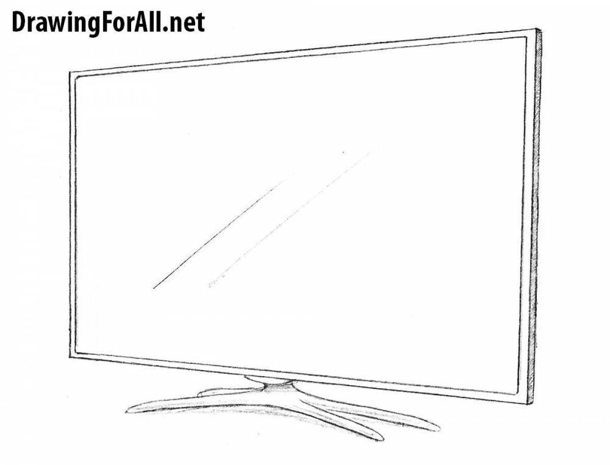 Схематичное изображение телевизора