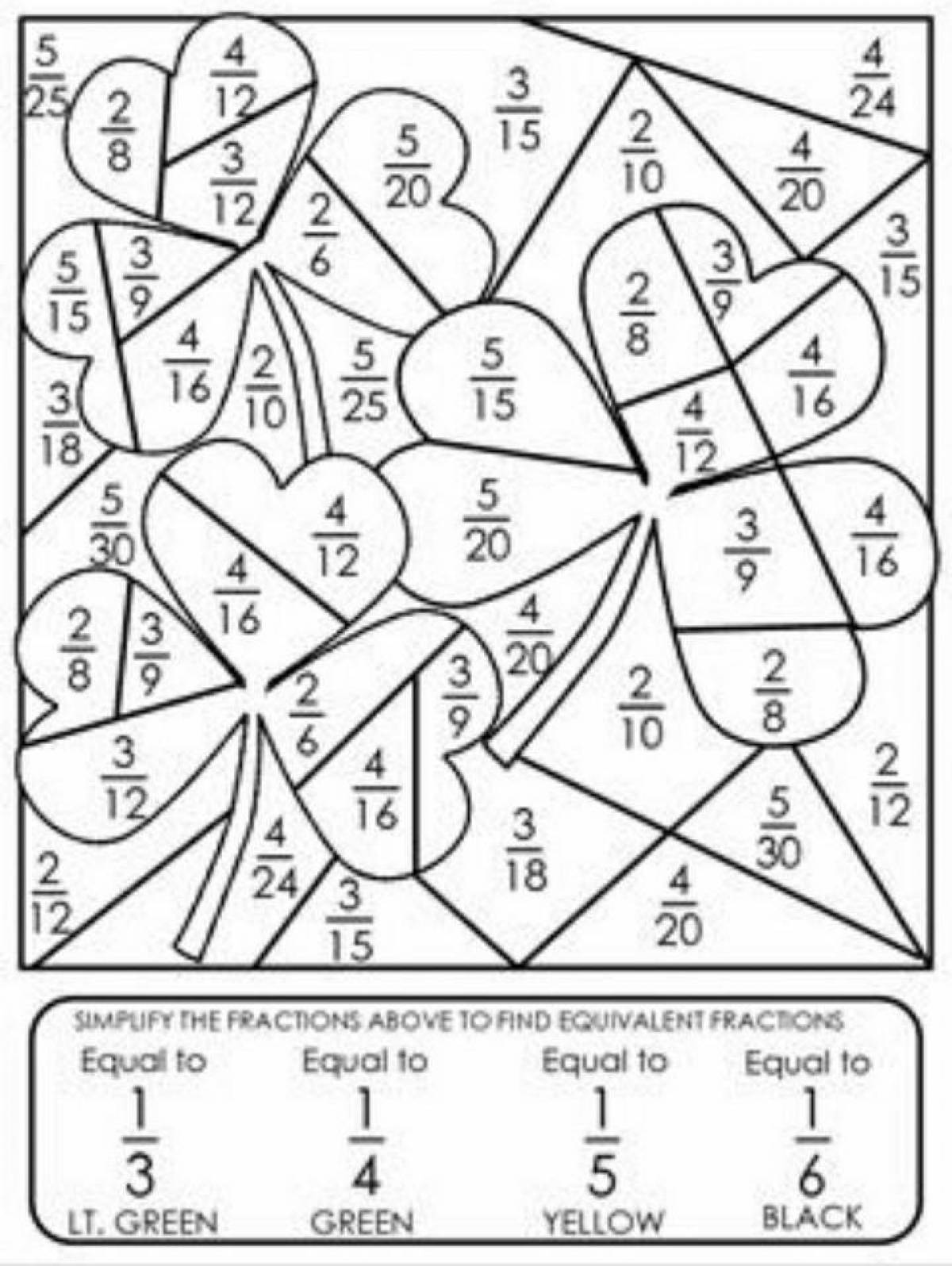 Математические раскраски 5 класс. Математические раскраски дроби. Раскраска дроби. Раскраска дроби 5 класс. Математические раскраски обыкновенные дроби.
