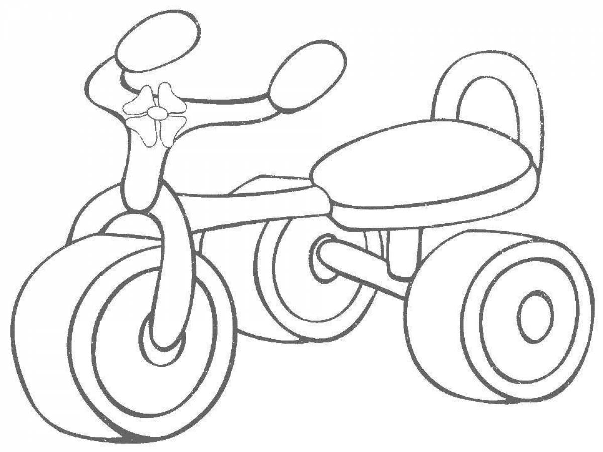 Велосипед трехколесный детский рисунок