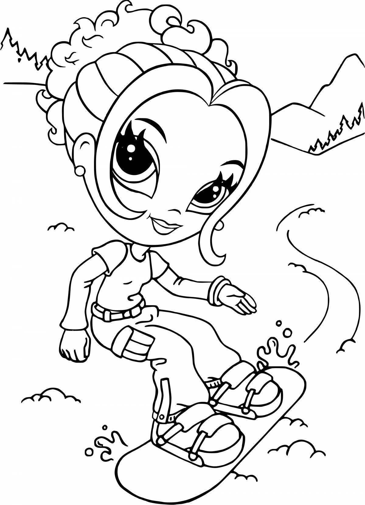 Coloring book magical paint