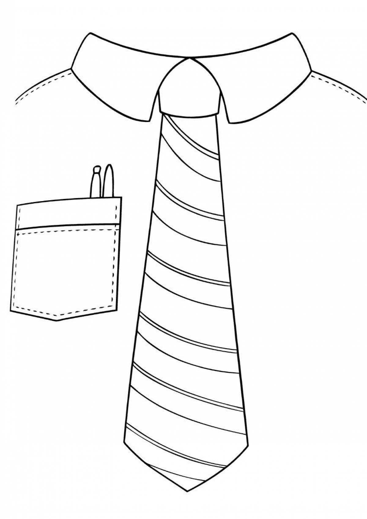 Shiny Tie coloring page