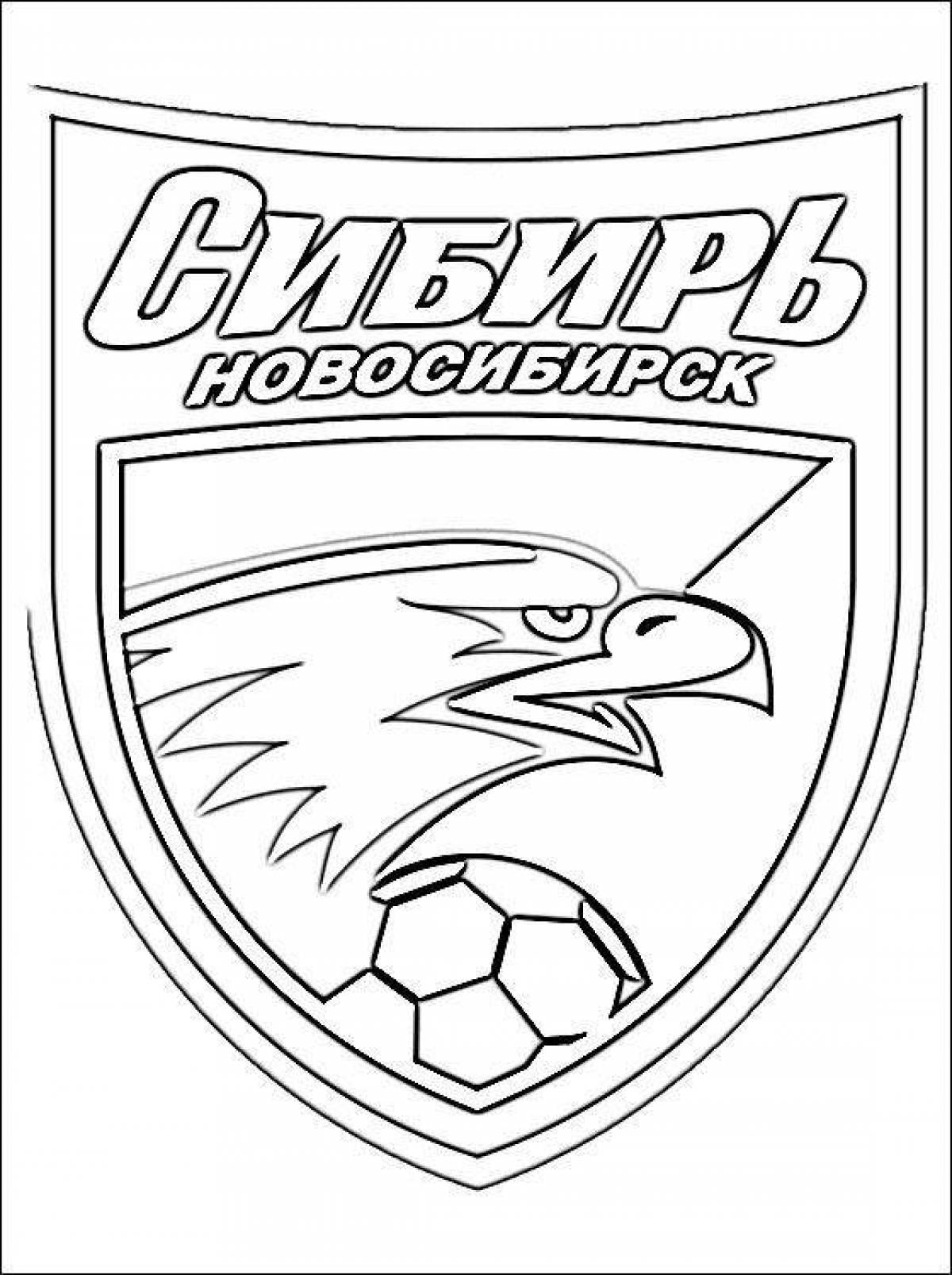 Playful football clubs coloring book