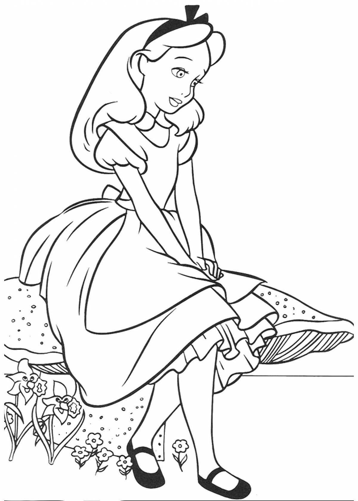Alive Alice finds a coloring book