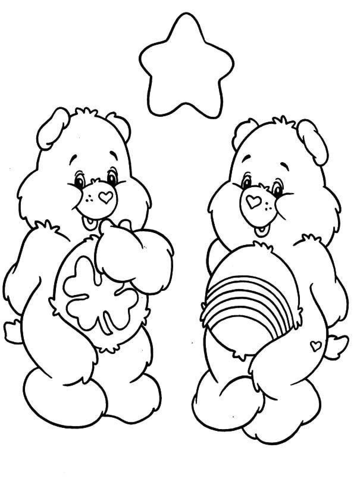 Radiant coloring page double