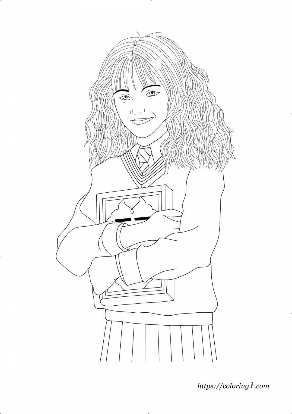 Hermione granger coloring book