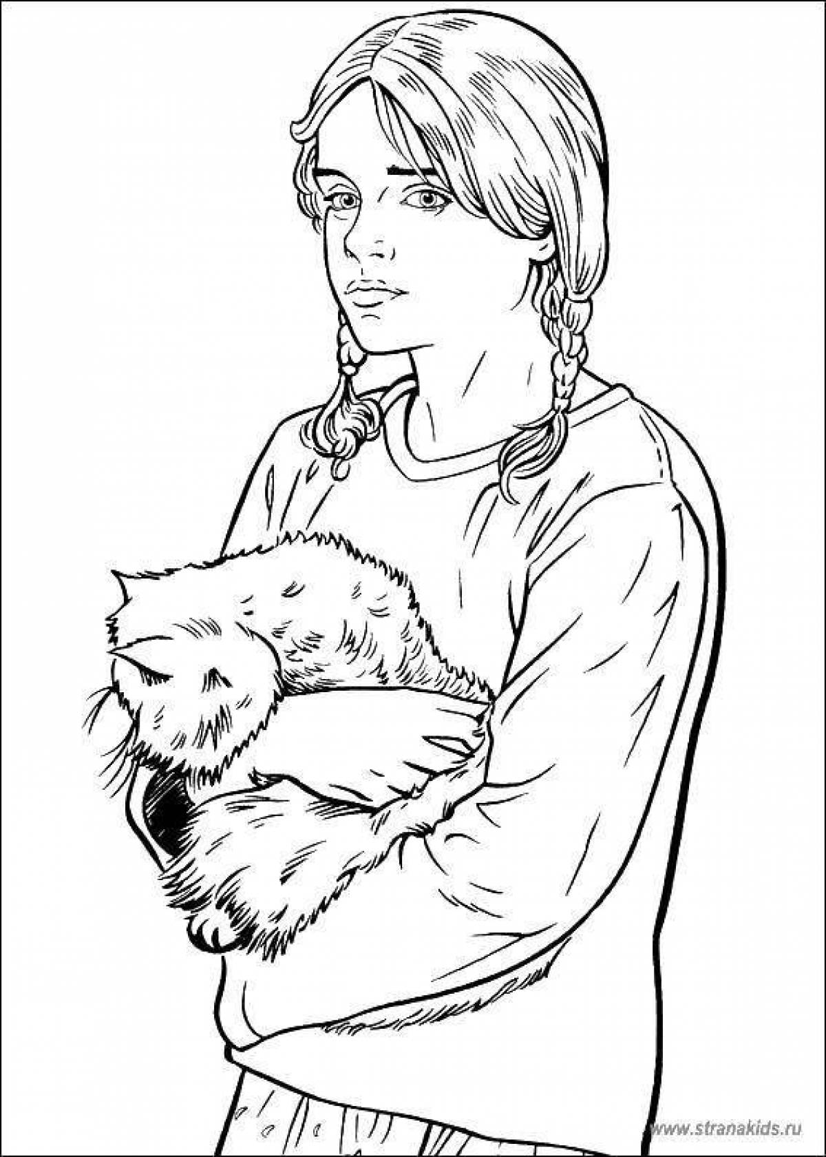 Hermione granger's lovely coloring page
