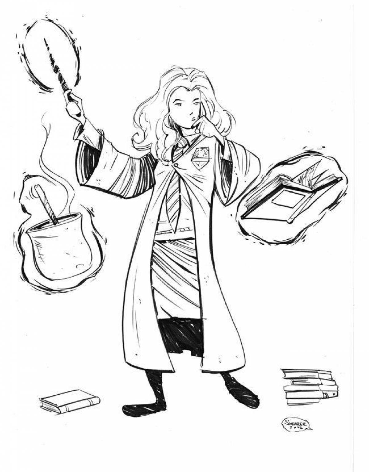 Coloring bright hermione granger