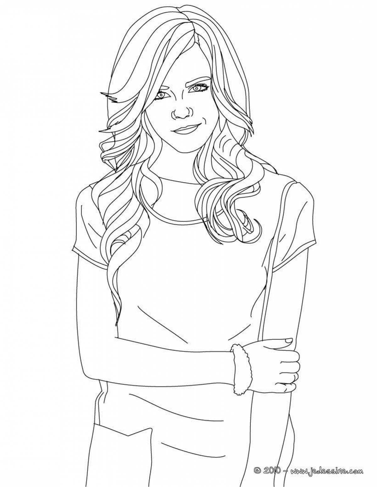 Coloring playful hermione granger