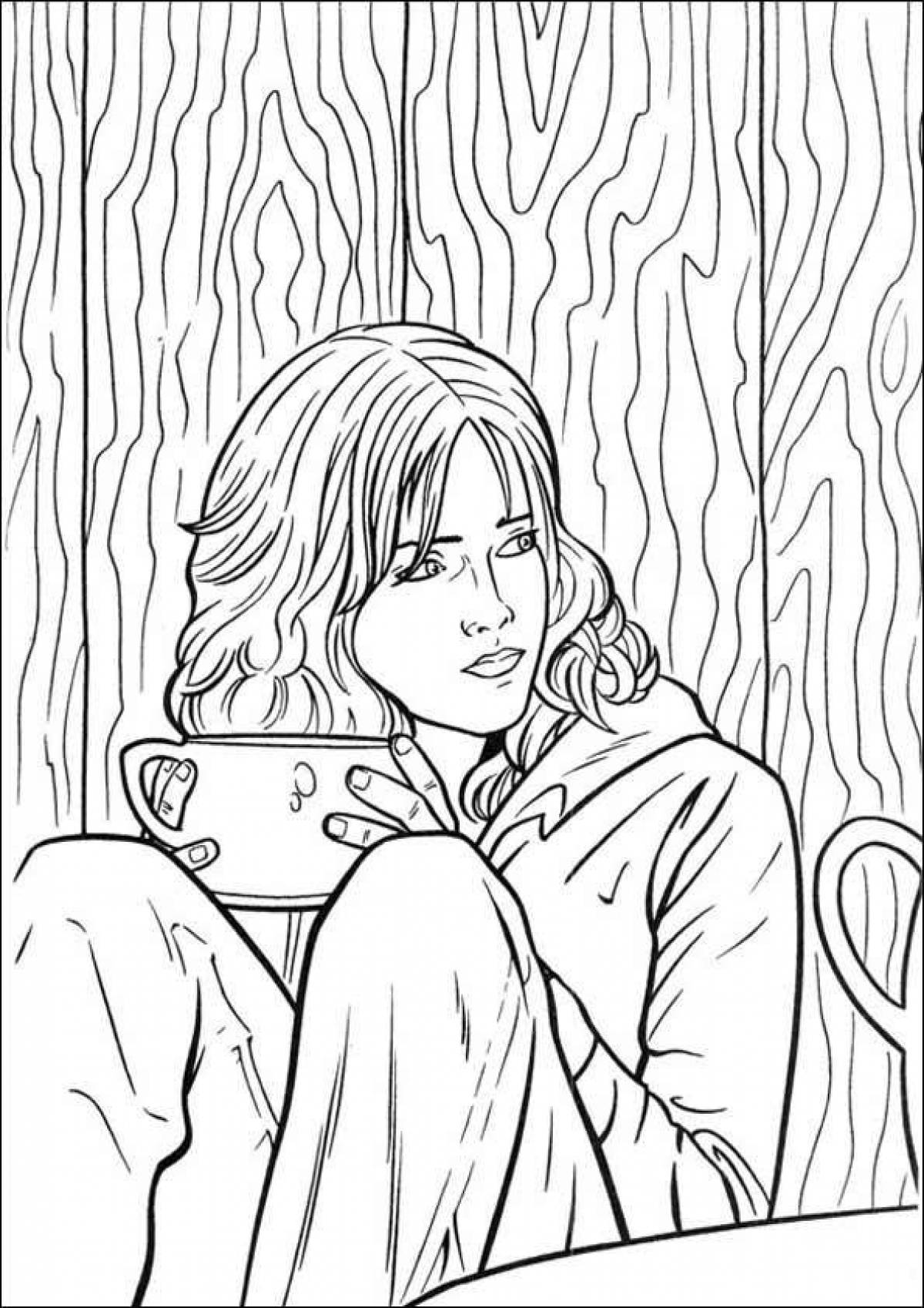 Coloring freaky hermione granger