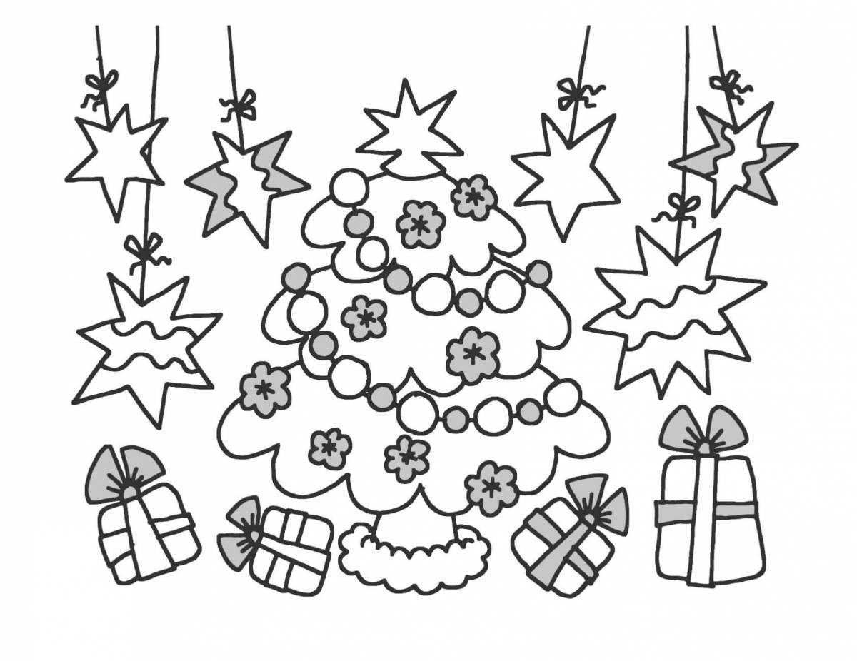 Rave little christmas coloring book